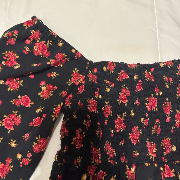 Flowered Girls Dress Size 10 - Picture 3 of 7